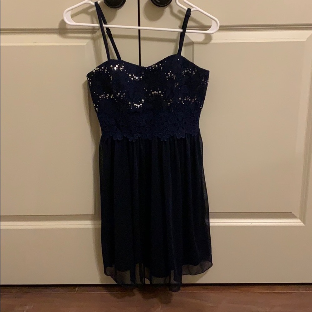 Navy blue homecoming dress
